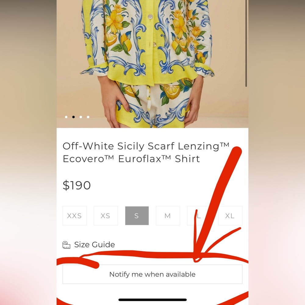 FARM Rio Off-White and Yellow Floral Blouse